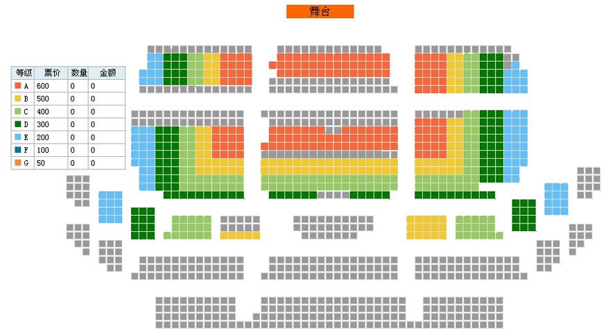 中央芭蕾舞团古典芭蕾名剧《堂吉诃德》座位图_首都