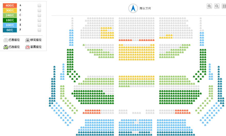 暑期艺术之旅：四川省歌舞剧院舞剧《家》座位图