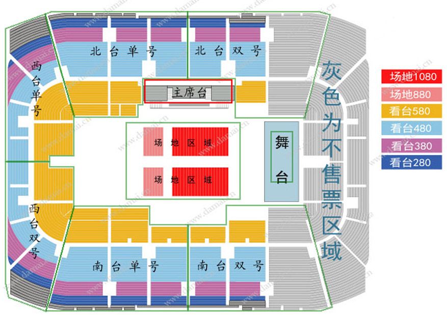 Tanya蔡健雅2016巡回演唱会 列穆尼亚LEMURIA 北京站座位图