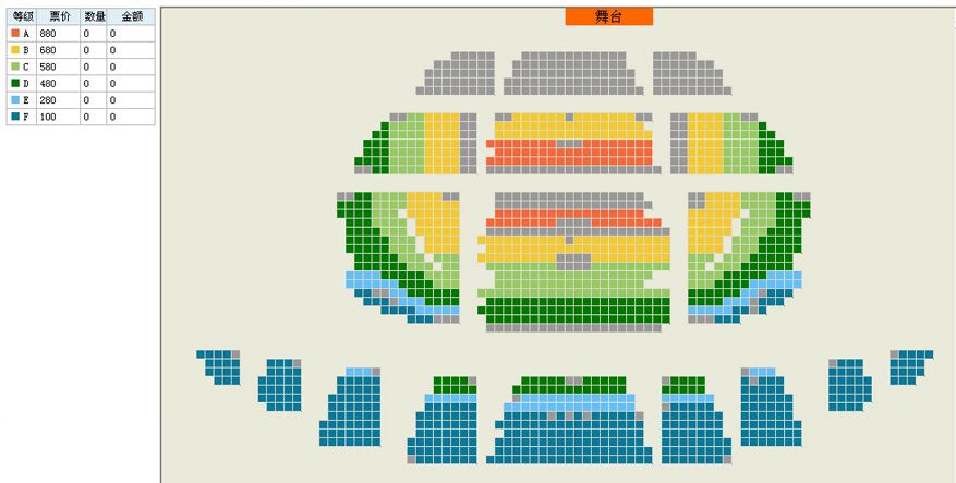 国家大剧院与马林斯基剧院联合制作多尼采蒂歌剧《拉美莫尔的露琪亚》座位图