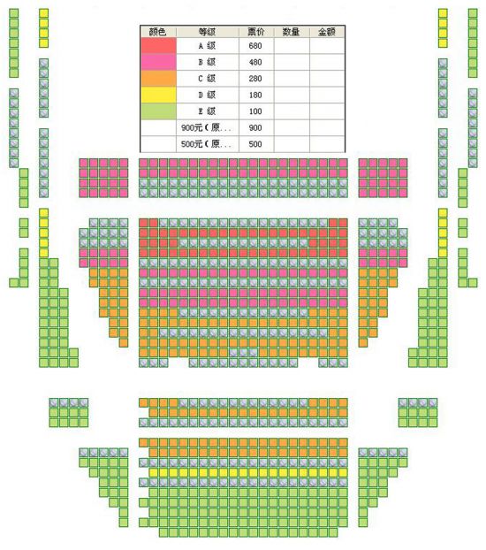 爱乐汇美剧之夜—比利时斯卡拉合唱团北京音乐会座位图