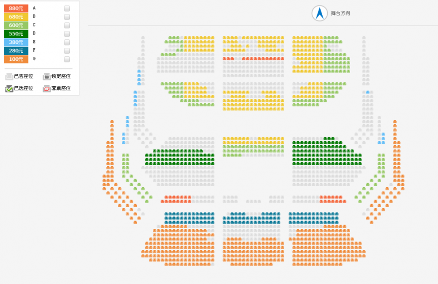 国家大剧院歌剧节·2018：国家大剧院与英国皇家歌剧院、澳大利亚歌剧院联合制作瓦格纳歌剧《纽伦堡的名歌手》座位图