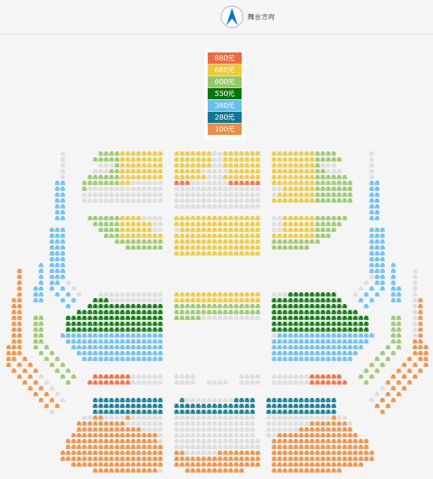 2018年国家大剧院制作莫扎特歌剧《唐璜》座位图