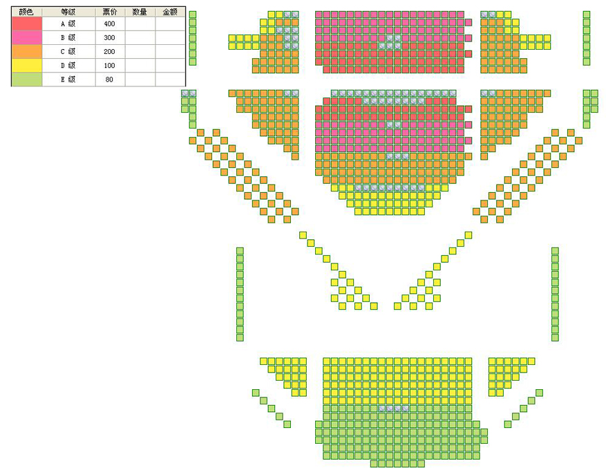 北京儿艺—戏剧魔法音乐会之《音符环游记》座位图