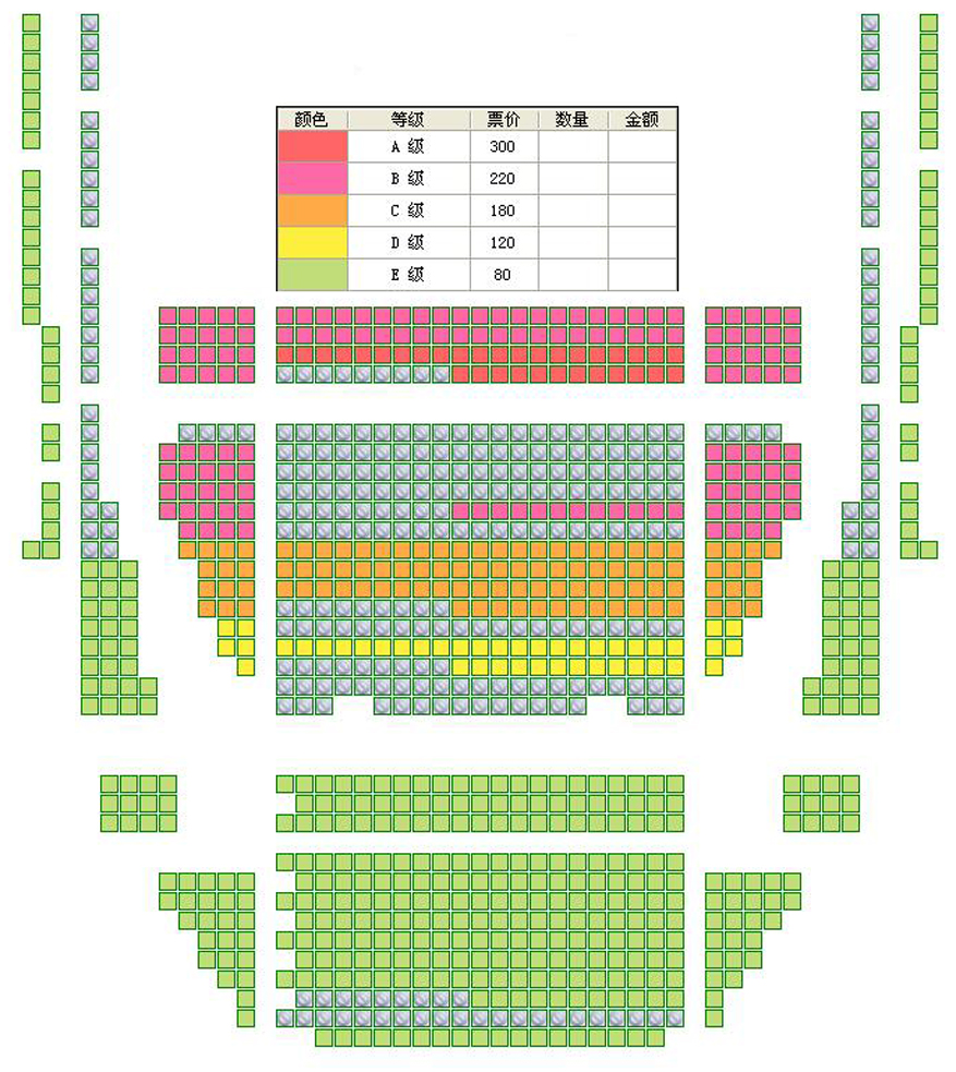 《哈尼交响Ⅱ》音乐会座位图
