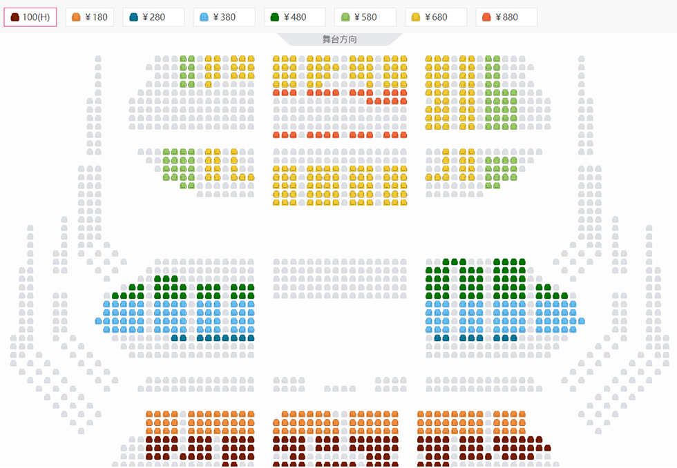 国家大剧院制作原创歌剧《青春之歌》座位图