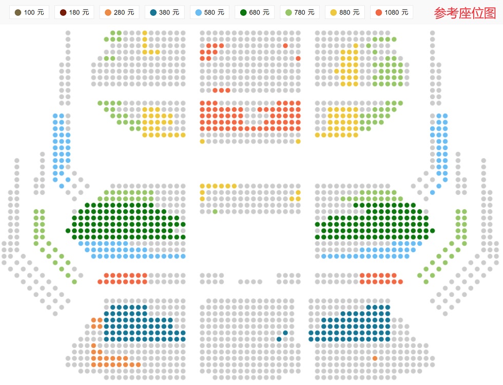 国家大剧院制作威尔第歌剧《阿依达》 座位图