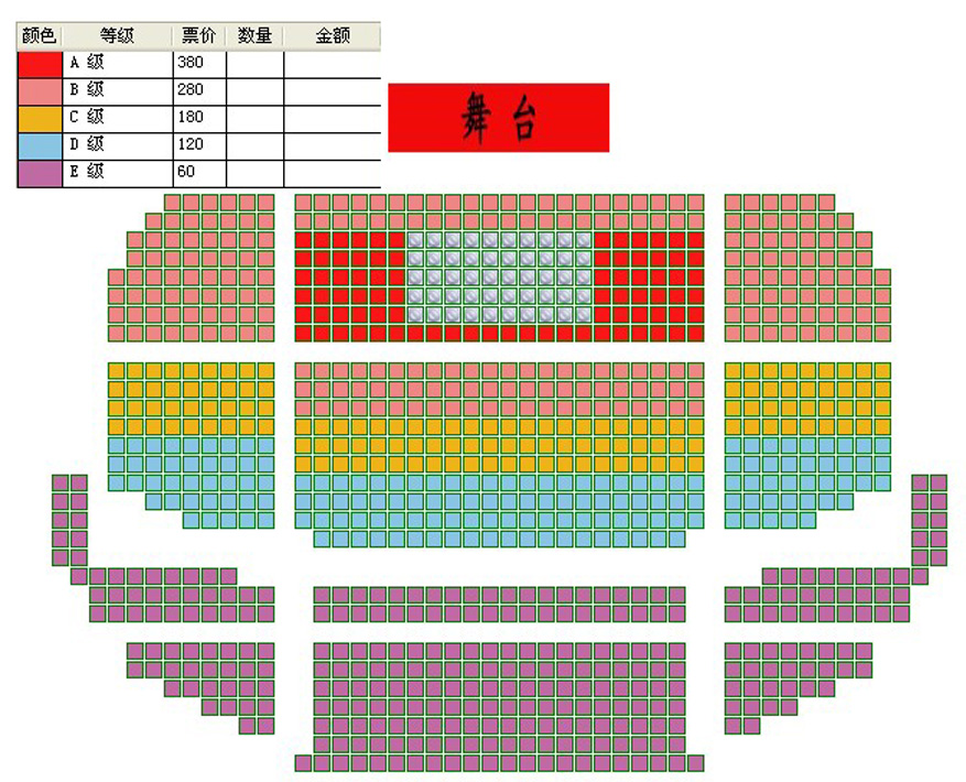 每周一星北京京剧院2014年送大戏下基层活动京剧惜姣座位图