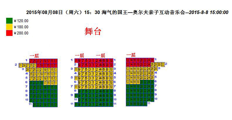 淘气的国王—奥尔夫亲子互动音乐会座位图