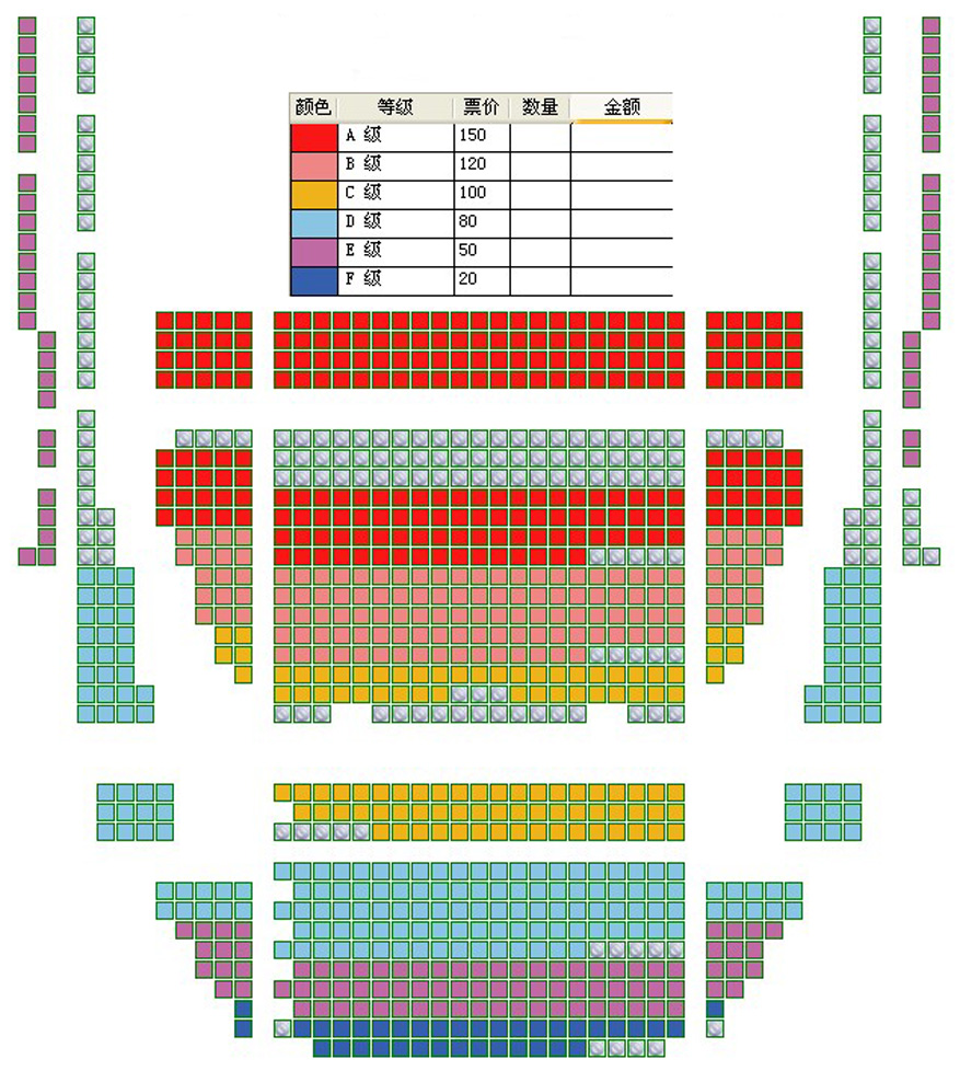 纪念西贝柳斯诞辰150周年音乐会座位图