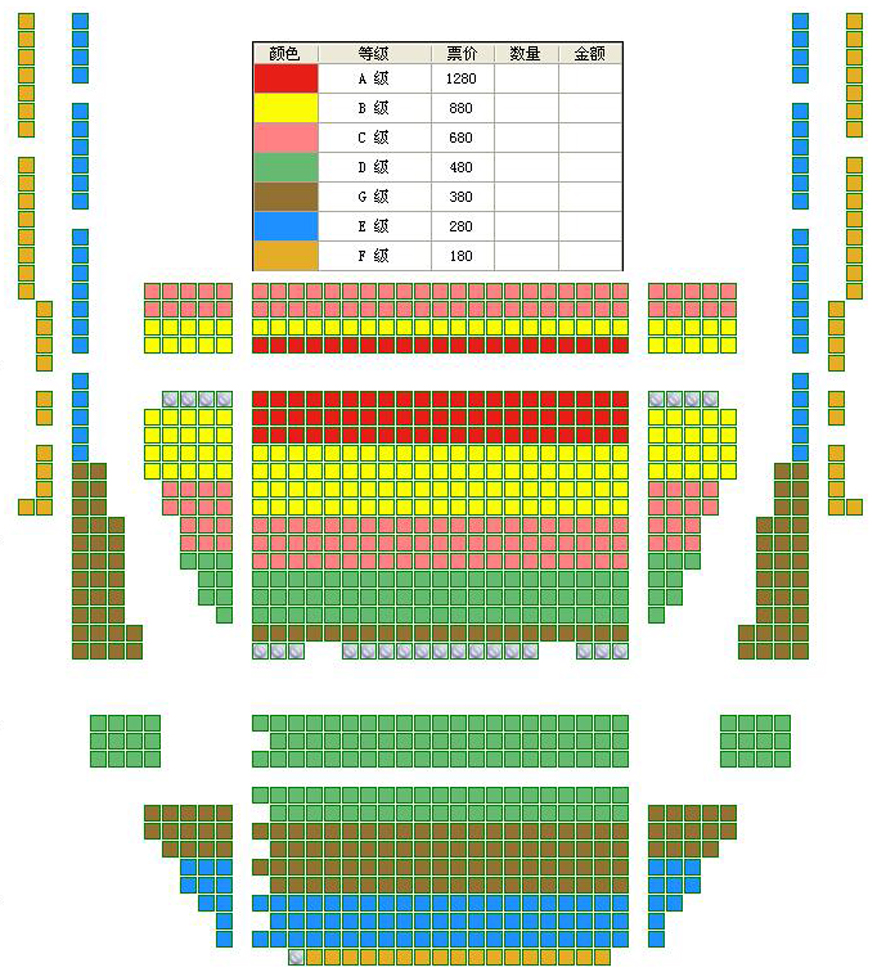 维也纳莫扎特乐团2022北京新年音乐会座位图