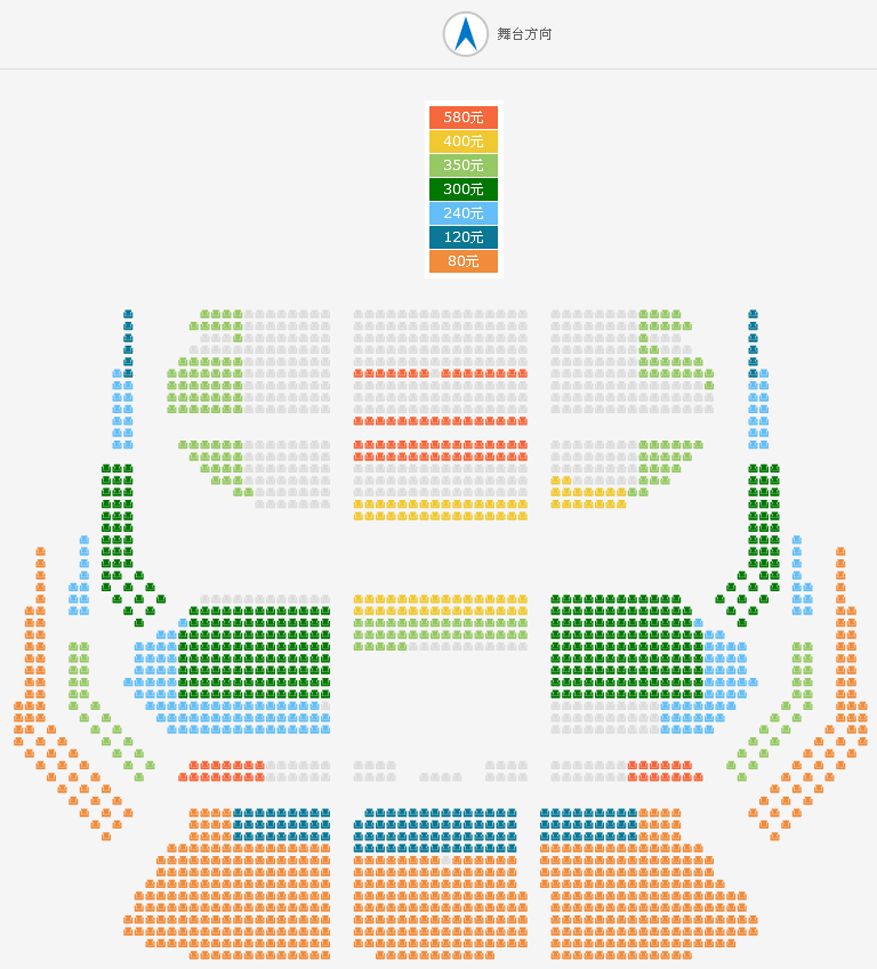 国家大剧院歌剧节2019:无锡市歌舞剧院歌剧《二泉》座位图
