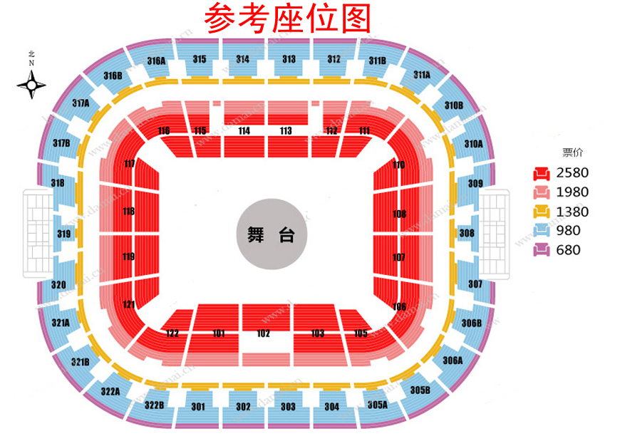 “My Love” 刘德华巡回演唱会—北京站2021座位图