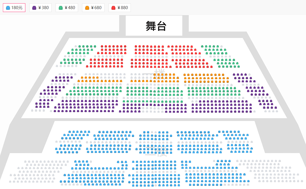 【限时优惠】日本圆谷正版授权奥特曼系列舞台剧《奥特传奇：希望之光》座位图