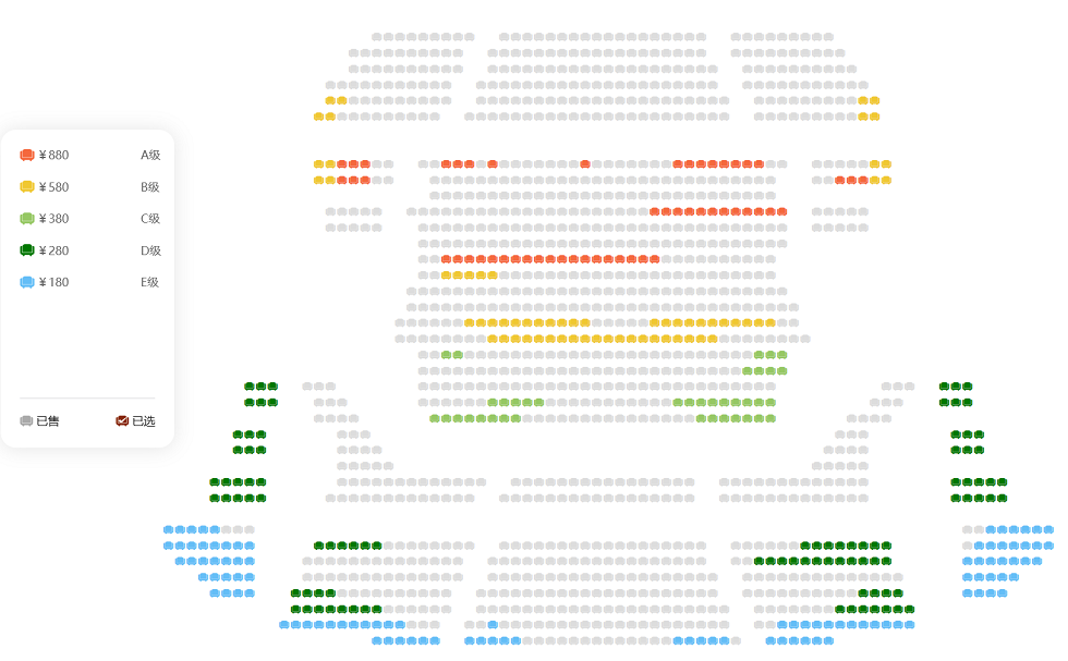 北京国际流行音乐周“篝火”HAYA乐团北京跨年音乐会座位图