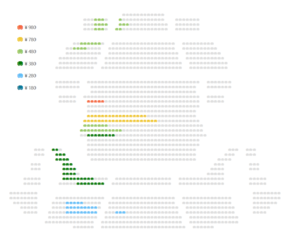 央华·保利——剧场戏剧节《犹太城》座位图