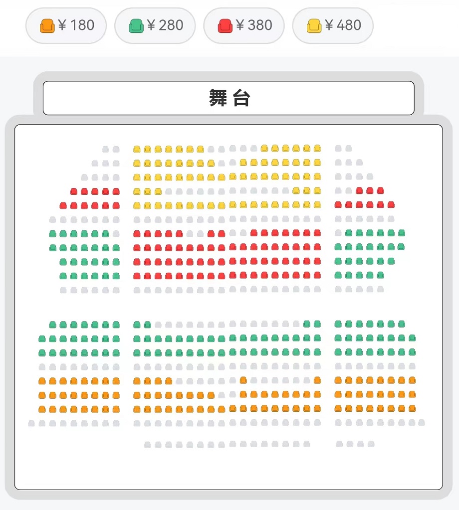【限时优惠】《千与千寻》久石让.宫崎骏经典动漫作品音乐会座位图