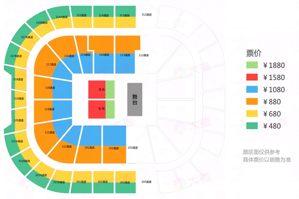 【限时优惠】郎朗音乐盛典 座位图